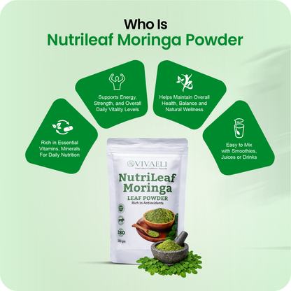 NutriLeaf Moringa Powder — Daily Energy & Complete Nutrition