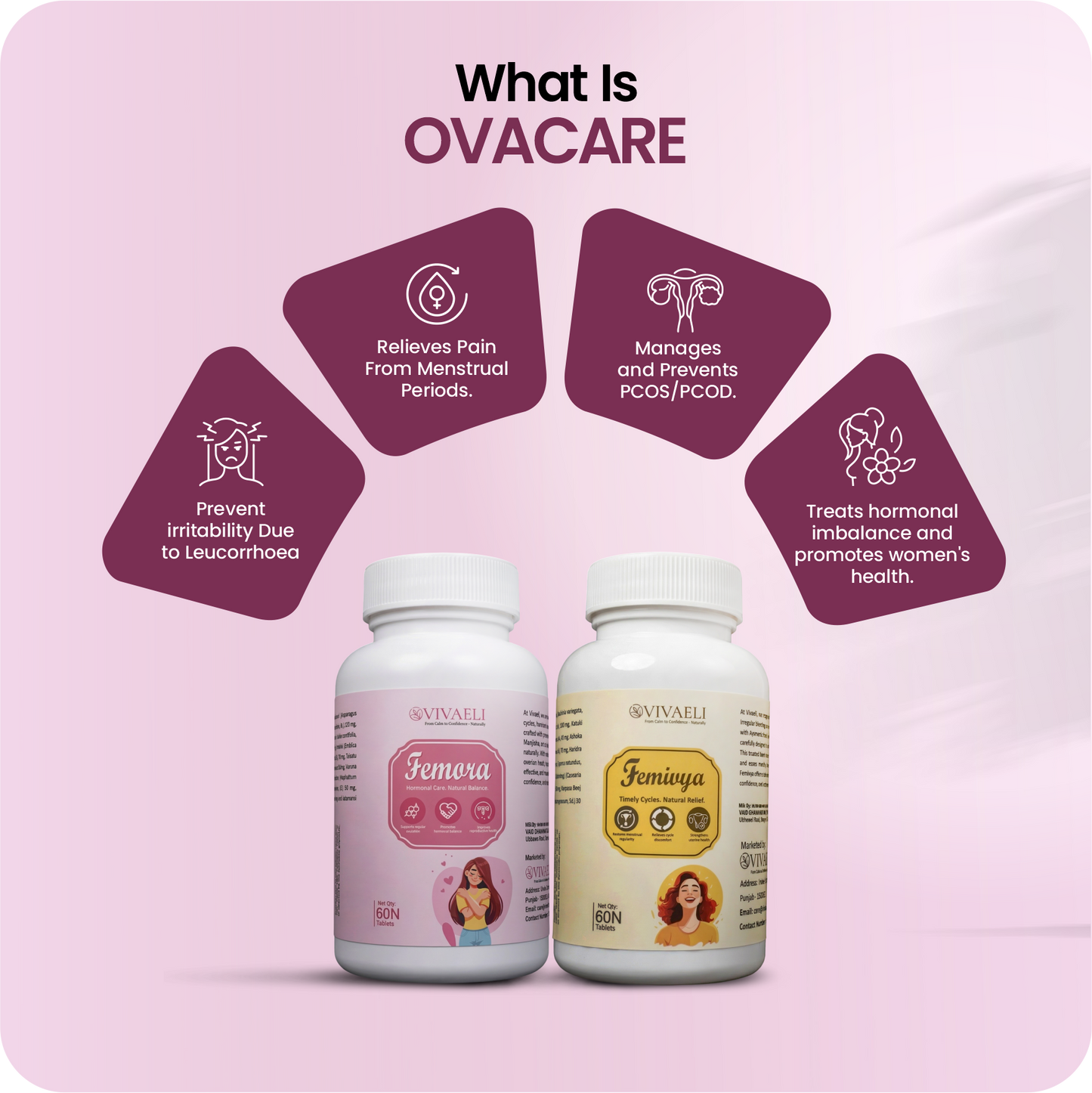 Femiyya + Femora OvaCare Natural Daily Care Combo Pack