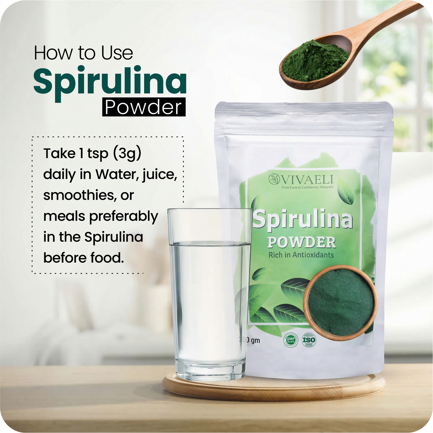Spirulina Powder — Pure Daily Detox & Energy Superfood